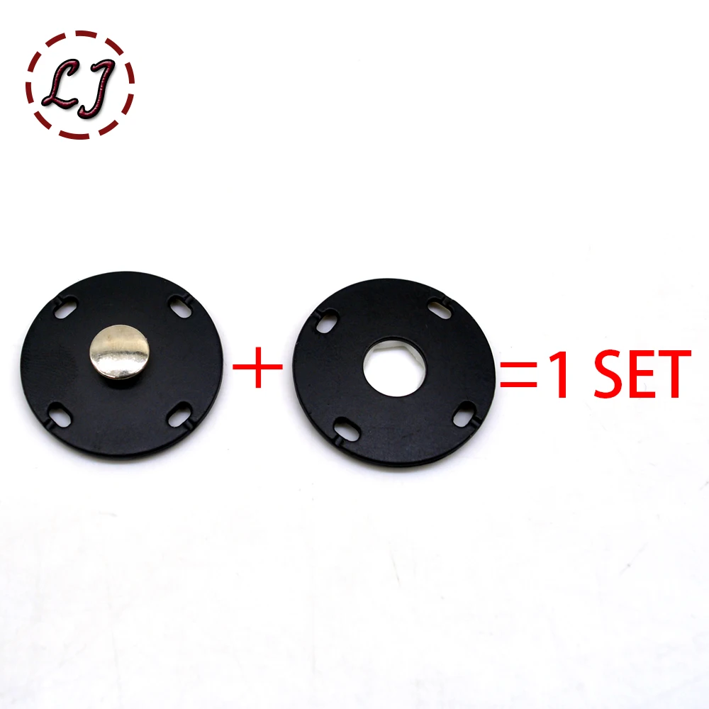 New High quality 10pcs/lot gold black big head Metal Snap Fasteners Press Button for suit jacket clasp mink coat accessories DIY