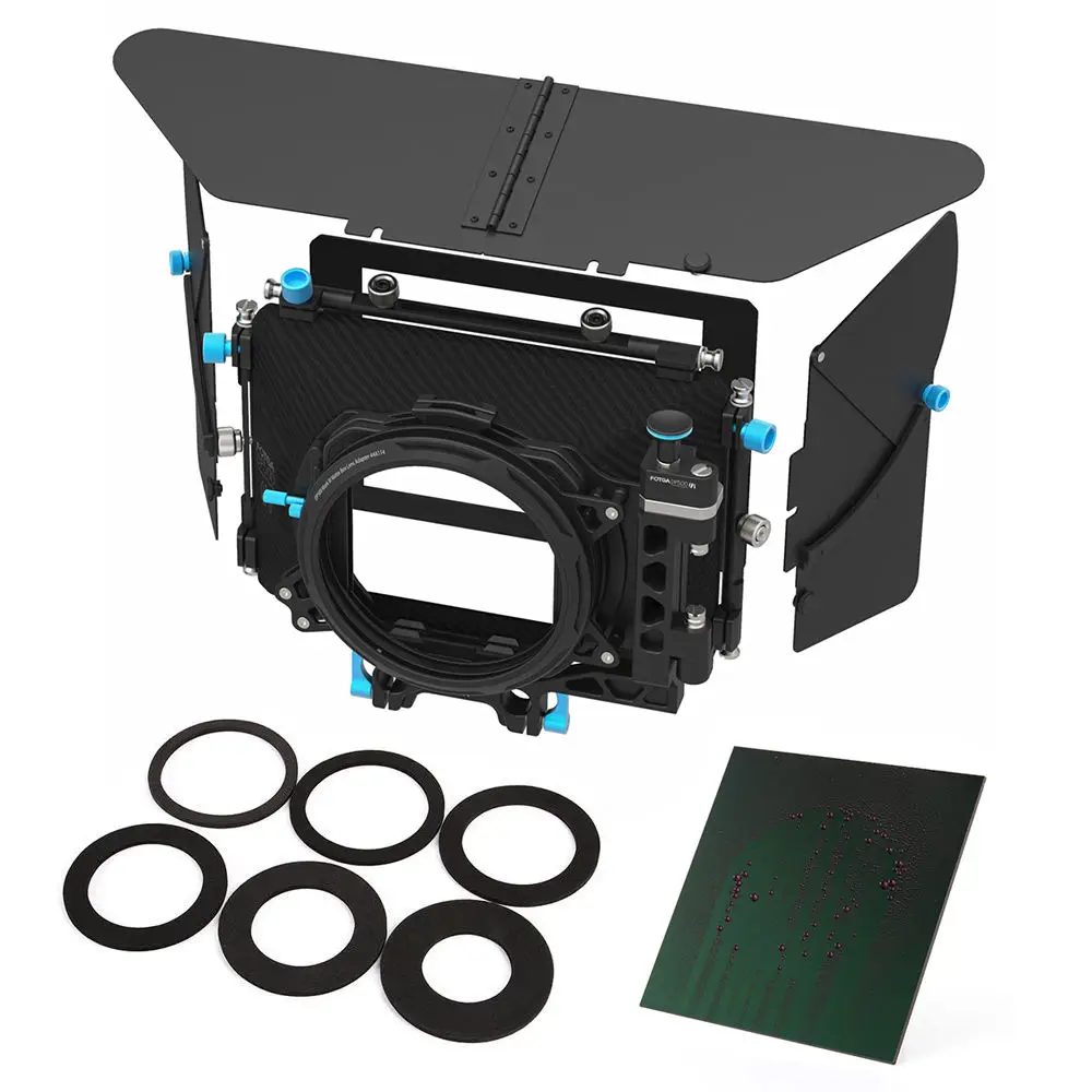 

FOTGA DP500III DSLR Swing-away Matte Box+ND1000 4X4" Glass Filter for 15mm Rod Rig