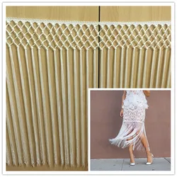 1Yard 50CM Polyester Tassel Fringe Knotted tassels  thread Trimming Lace For Latin Dress Curtain Diy