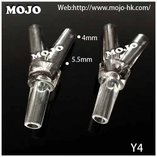 

2020 Free shipping!(50pcs/Lots) MJ-Y4 GPPS Three way connectors 4mm Y type pipe fitting