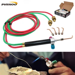 PHYHOO Soldering Cutting Torch Mini Welding Torch Little Smith Gas Torch Jewelry Tools 1 Set with 5 Tips