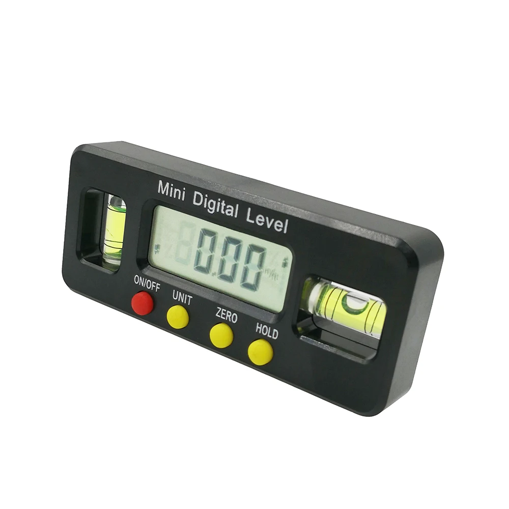 100mm  digital protractor Angle Finder inclinometer electronic level box with magnetics angle measuring carpenter tool