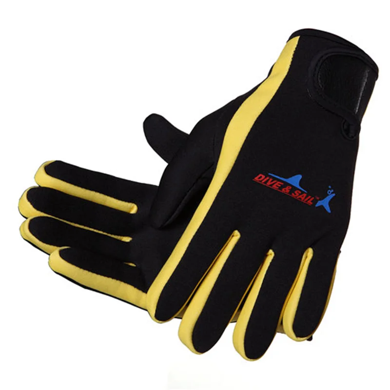 DIVE&SAIL 1.5mm  Swimming diving neoprene Glove With Magic Stick Anti-Slip Gloves Keep Warm For Winter Diving