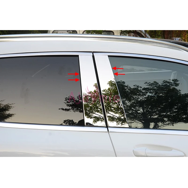 Car Styling Chrome Window Glass Moulding Trim Overlay Frame 2014 2015 2016 For Mercedes Benz GLA 220 200 260 X156 Accessories