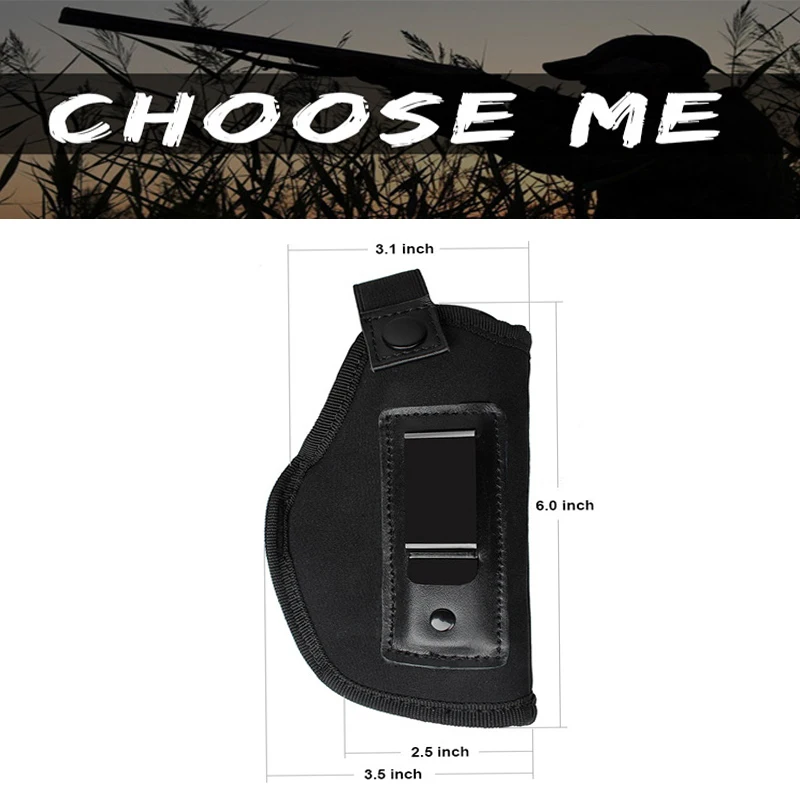 Tactical Hunting Nylon Holster Neoprene Gun HolsterGLOCK 17 19 22 23 32 33 92 M9 pistol Concealed Universal Holsters