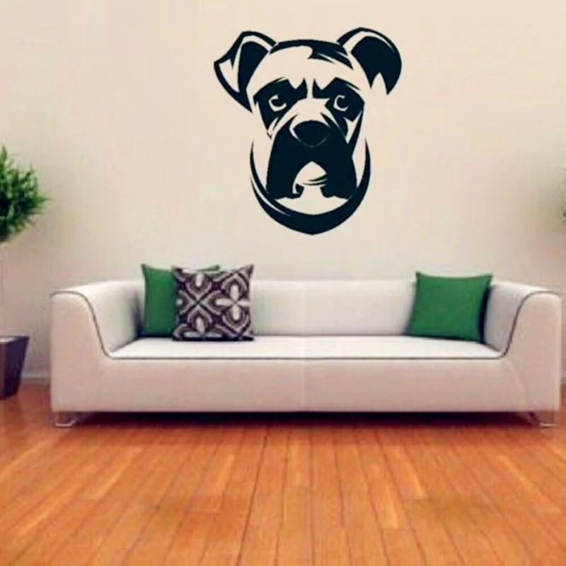 

Boxer Dog Wall Decal Vinyl Sticker - Cute Dogs Wallpaper - Kids Wall Sticker - Household Decorative Wall Art Decor