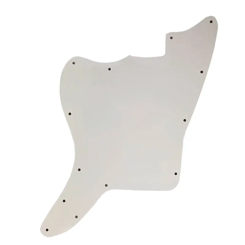 Pleroo Personalizado Guitar Parts-Para EUA Jazzmaster Estilo Em Branco Com Furos De Parafuso Fixo Substituição De Pickguard De Guitarra