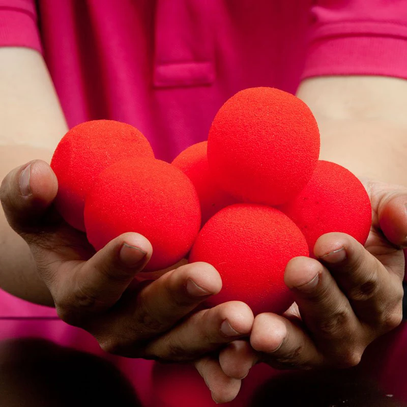 10PCS 4.5cm Finger Sponge Ball Magic Tricks Street Close Up Stage Magic Accessories Magic Toy Mentalism Illusion