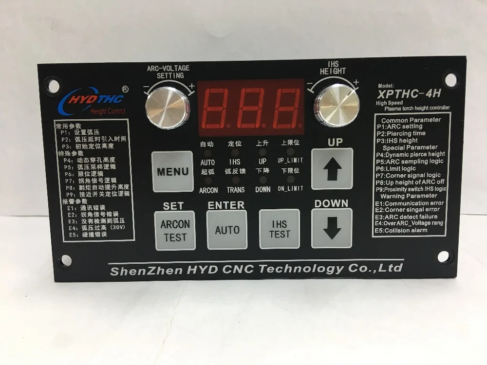 Stand alone HYD THC arc torch height controller plasma sensor XPTHC-4H for plasma cutting machine