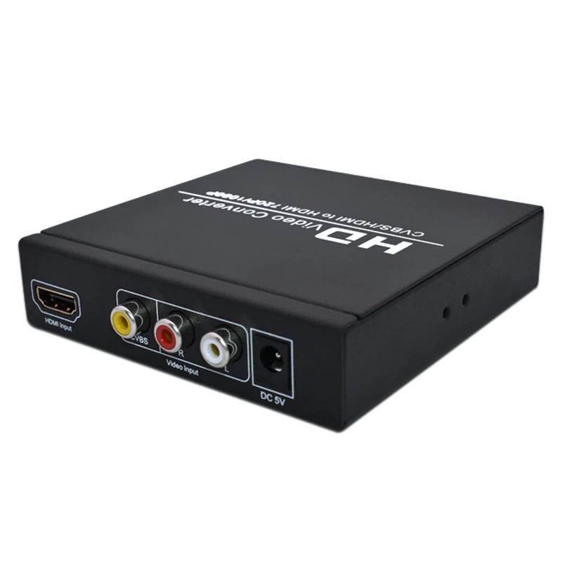 Full HD 1080P HDMI to HDMI Converter Adapter AV/CVBS to HDMI Audio Video Converter Box For HDTV PS 2/3 XBOX360