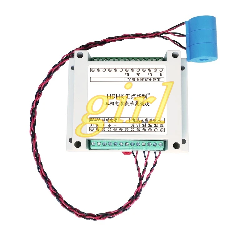 Three phase AC voltage and current power acquisition module MODBUS-RTU protocol 485 electrical parameters measurement