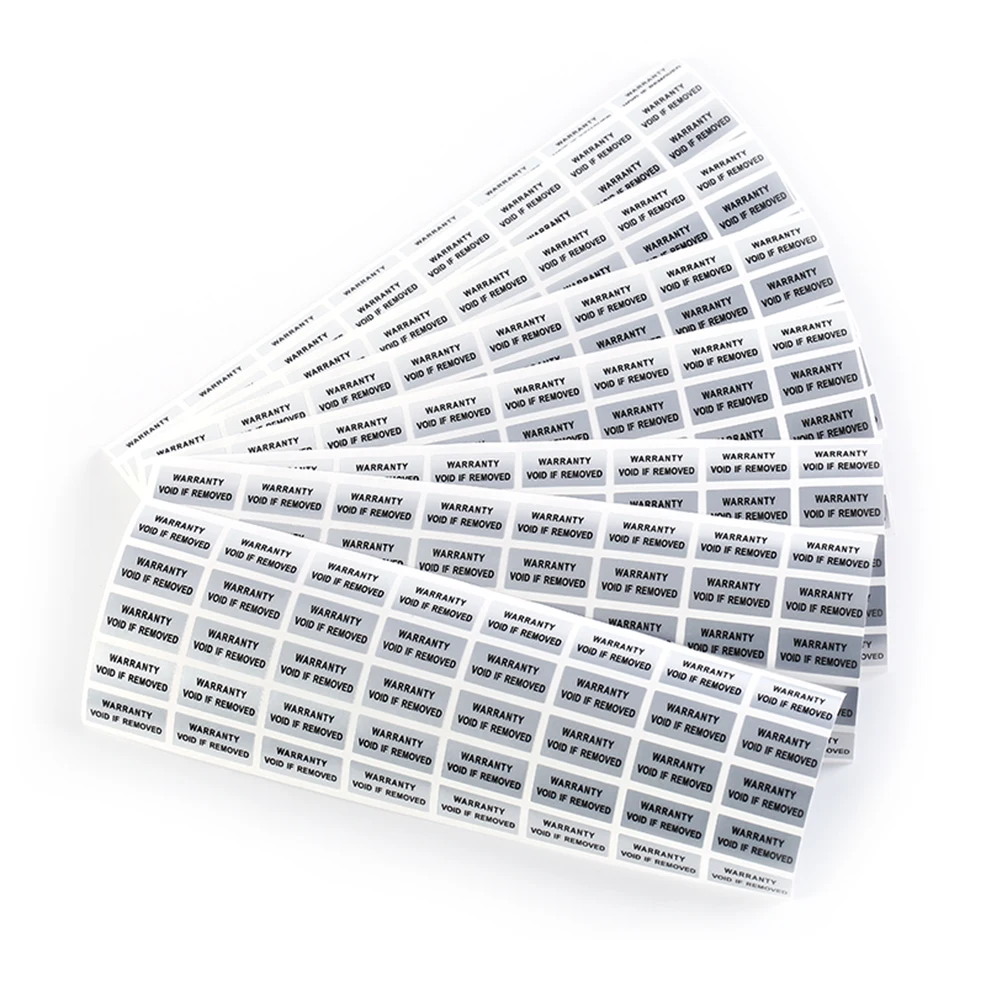 300pcs/lot Printed Security Seals Tamper Evident Warranty Void Labels Sticker Seals