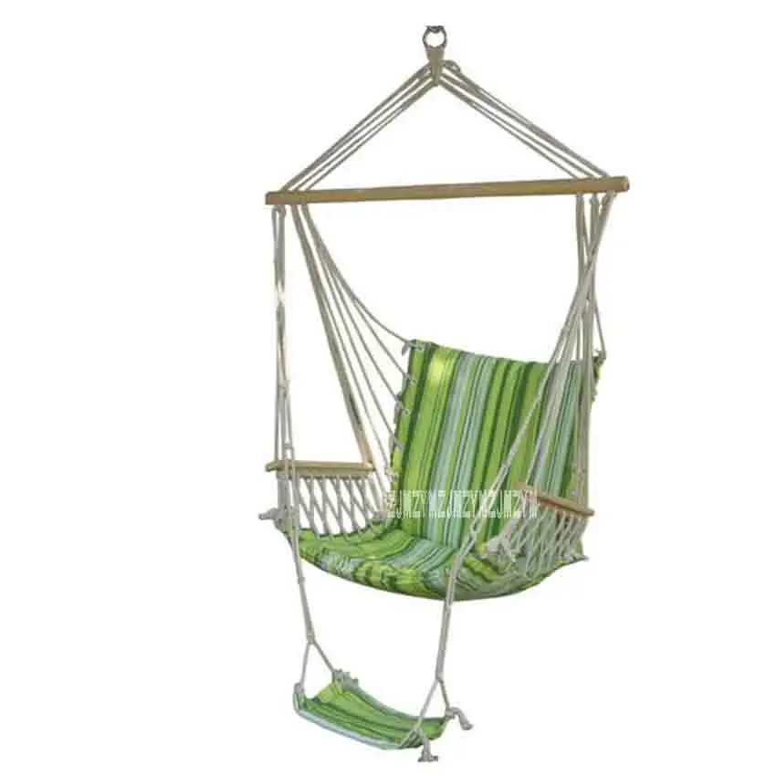 Outdoor Garden Beach Patio Yard Swing Hammock Hanging Chair Breathable Thick Cotton Canvas Swing Casual Adult Park Rocking Chair