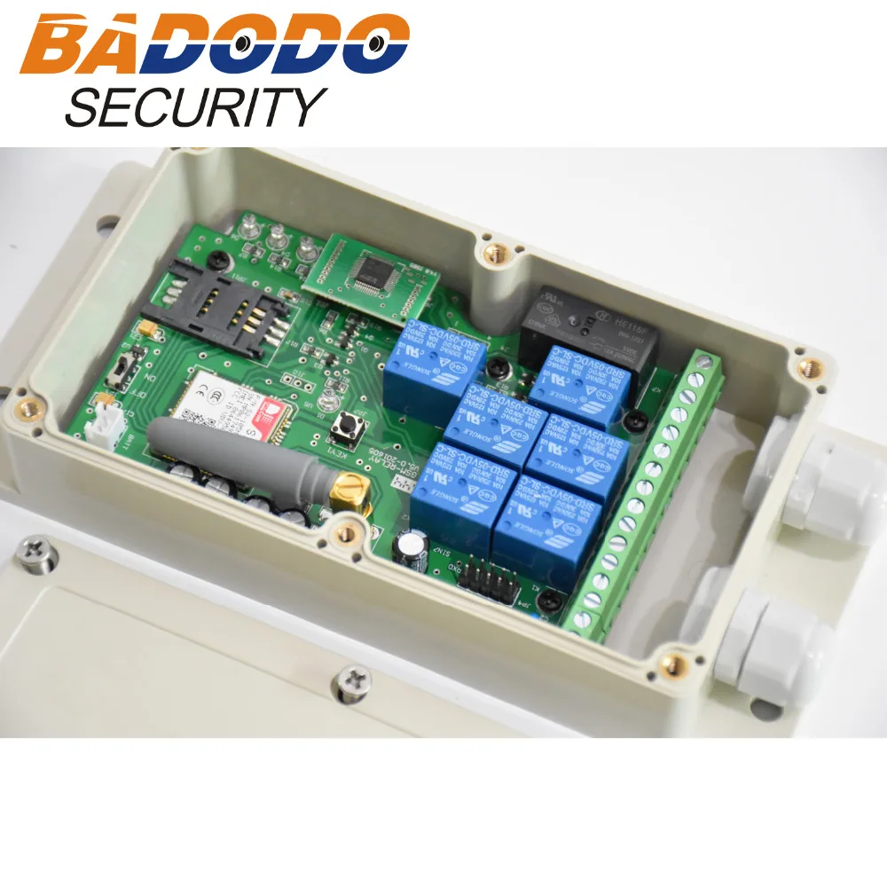 Badodo Seven relay output GSM remote controller Box (DC12V-24V Power supply) GSM Relay, Support SMS, Dial and DTMF to control