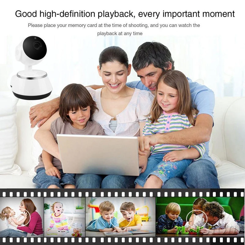 WiFi Mini Bảo Mẫu Camera IP Cam HD Video Âm Hồng Ngoại Nhìn Đêm Cảm Biến Chuyển Động Nhà Từ Xa Cho Bé Thú Cưng Màn Hình lưu Trữ Đám Mây