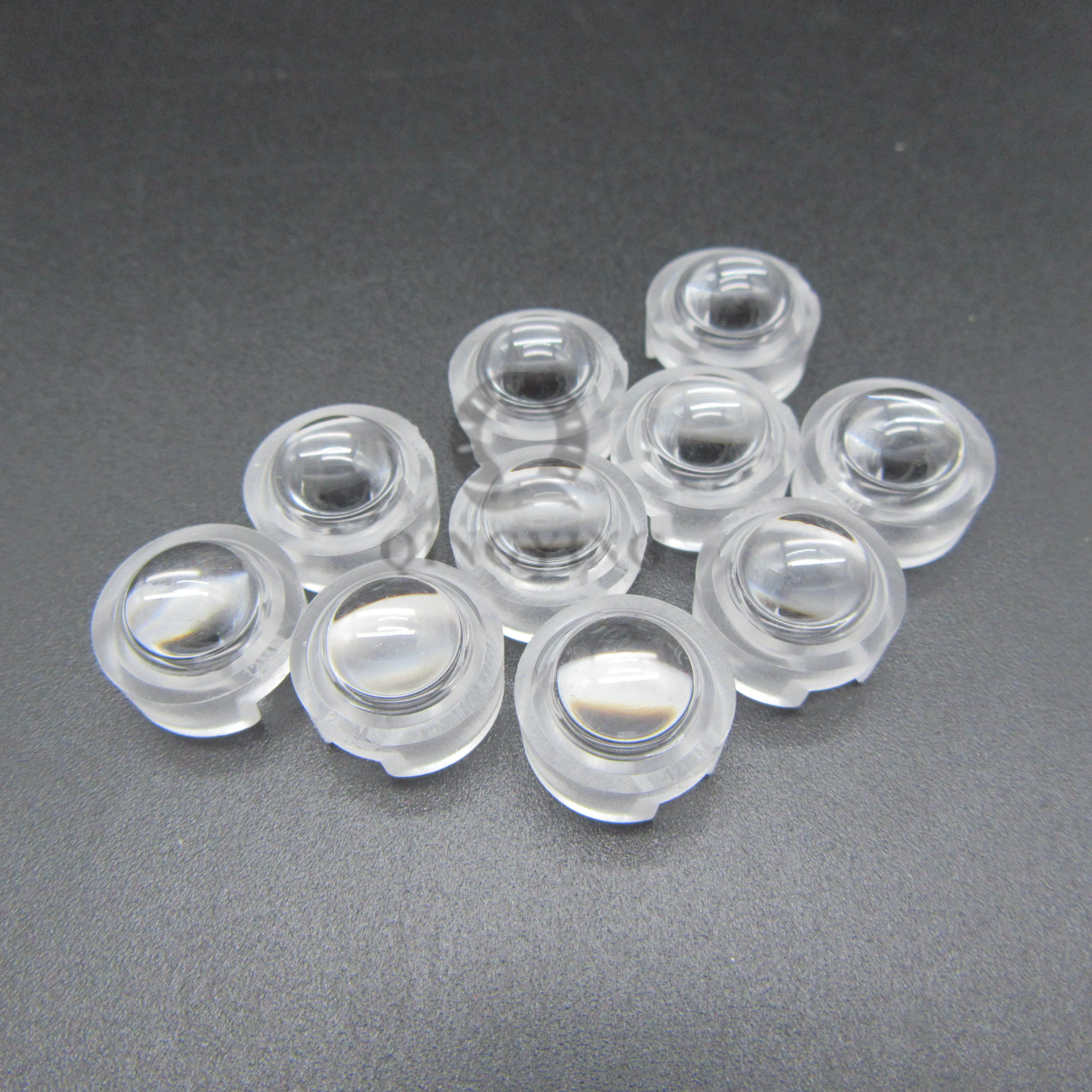 

20pcs/lot 13mm LED mini Lens 30 45 60 90 100 Degree Needn't Holder 1W 3W synthetical IR LED Power lenses Reflector Collimator