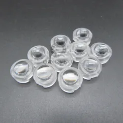 20pcs/lot 13mm LED mini Lens 30 45 60 90 100 Degree Needn't Holder 1W 3W synthetical IR LED Power lenses Reflector Collimator