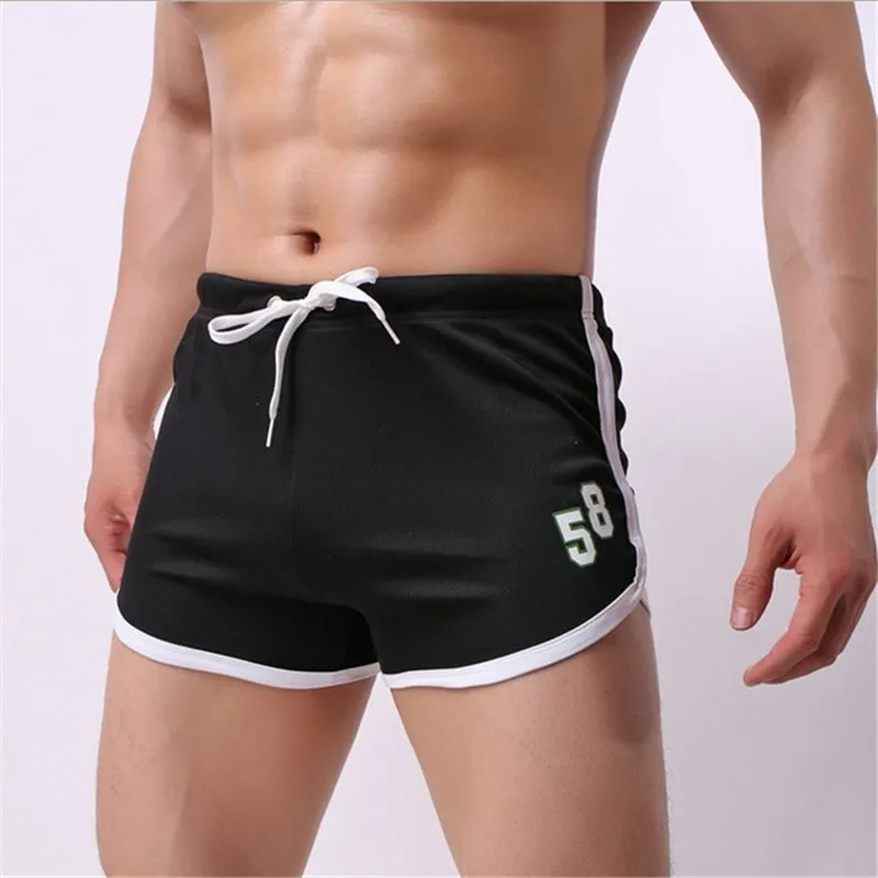 Sunga boxer masculina, calção de verão esportiva para homens, sunga masculina fina, academia, corrida, praia