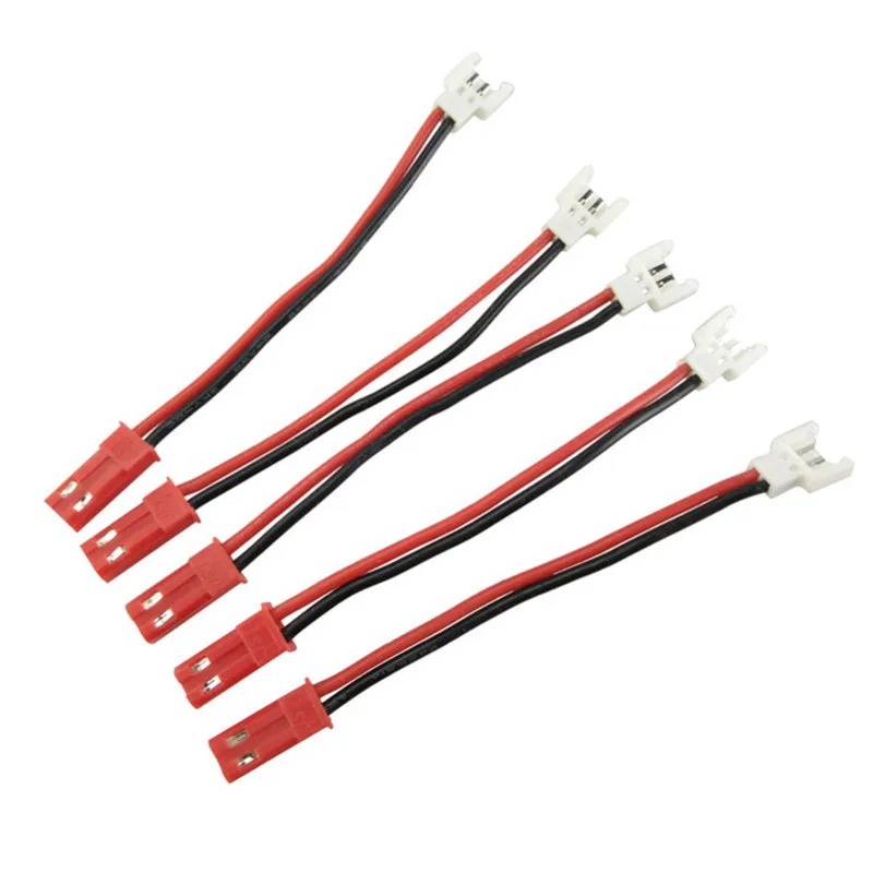 5pcs/Set Charging Connector Cable For Syma X5c UDI U818 MJX X400 JST Line Port for 3.7v Lipo Battery Spare Parts