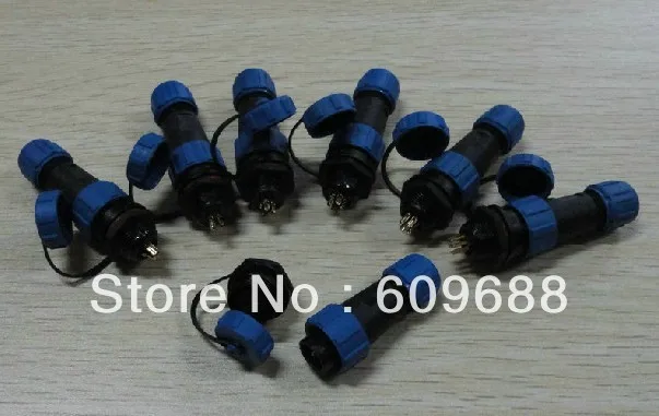 

IP68 6Pins Aviation Connector,Cable Connector+Rear mount,Plug and socket