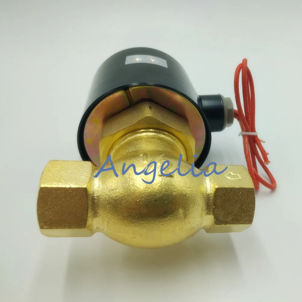 

AC220V DC24V G1-1/2 "US-40 электрический электромагнитный клапан латунный высокотемпературный паровой клапан нормально закрытый NC
