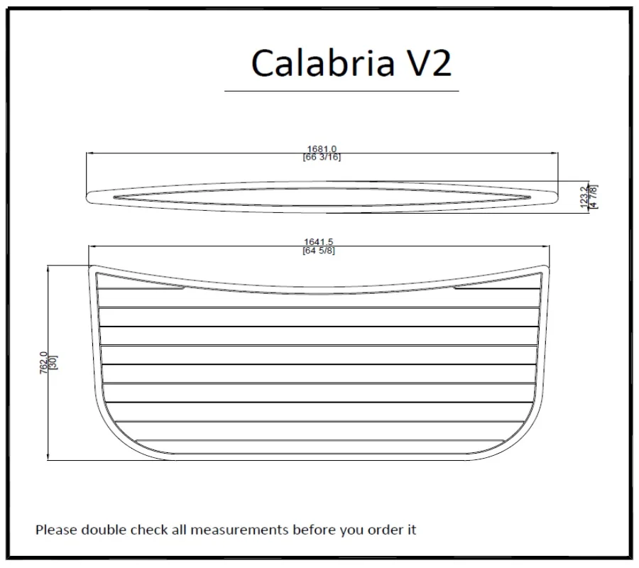 

Calabria V2 Swim Platform Pad 6mm Boat EVA Teak Decking 1/4" 6mm