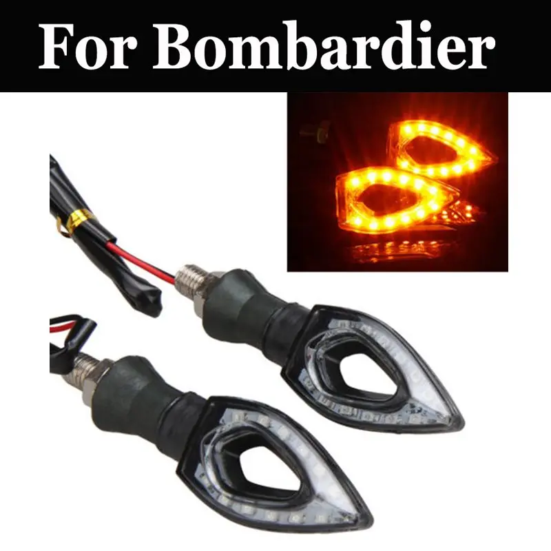 2pcs 12v Motorbike Indicator Blinker Signal Lamp For Bombardier Outlander Commander Renegade 1000 1000xt 800r X Mr Max 800r