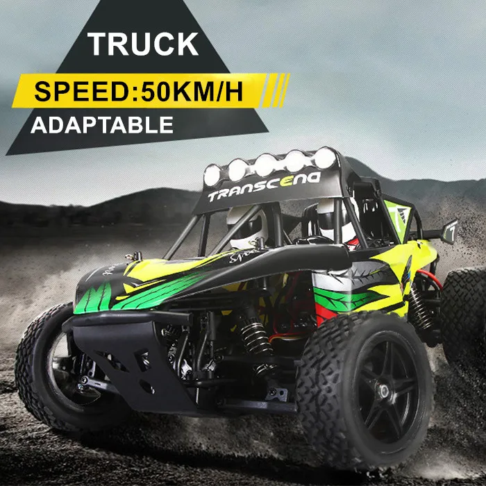 JTY Toys 50km/h RC Car 1:18 High Speed Remote Control Off-Road Racing 4WD Monster Rock Climbing Truck Wltoys For Children Adults