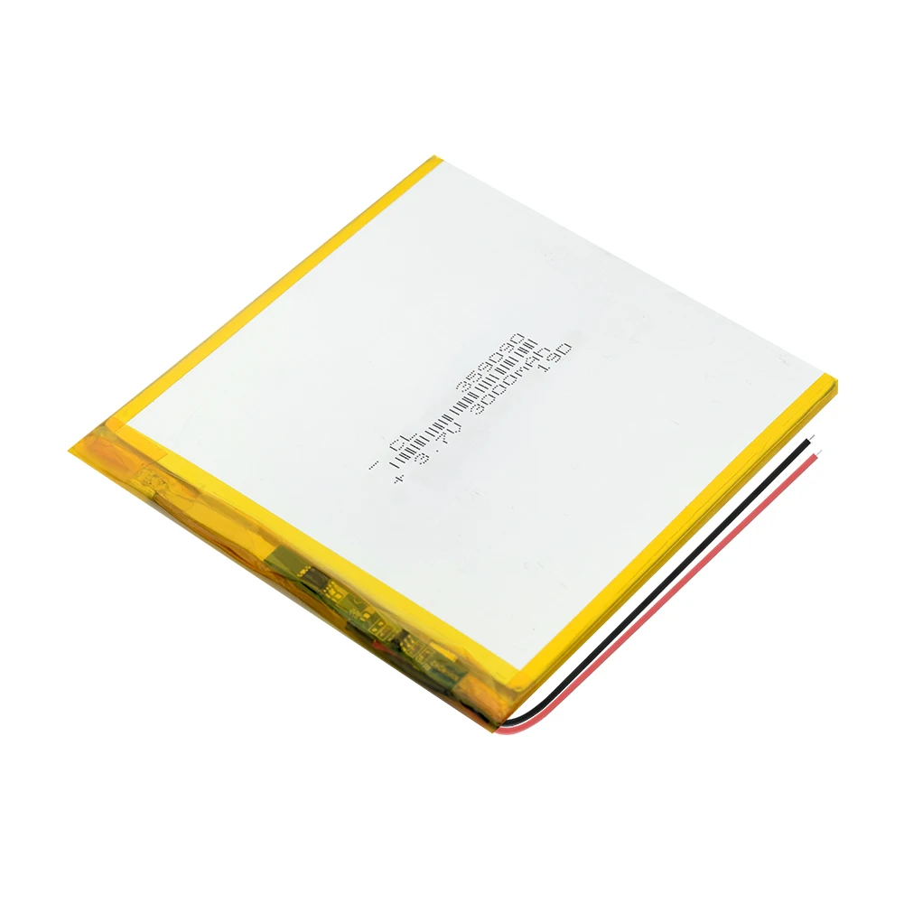 359090 3000mah bateria recarregável do polímero 3.7v li íon lipo li-pilha de lítio do polímero para o leitor da almofada de gps dvd