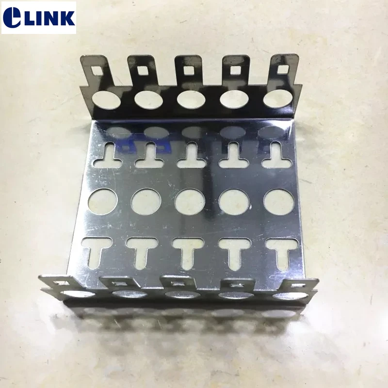 

5-Units Stainless steel Frame for 10pairs voice Module snap-in terminal block thickened 0.8mm 1.2mm 50pairs telephone 5pcs