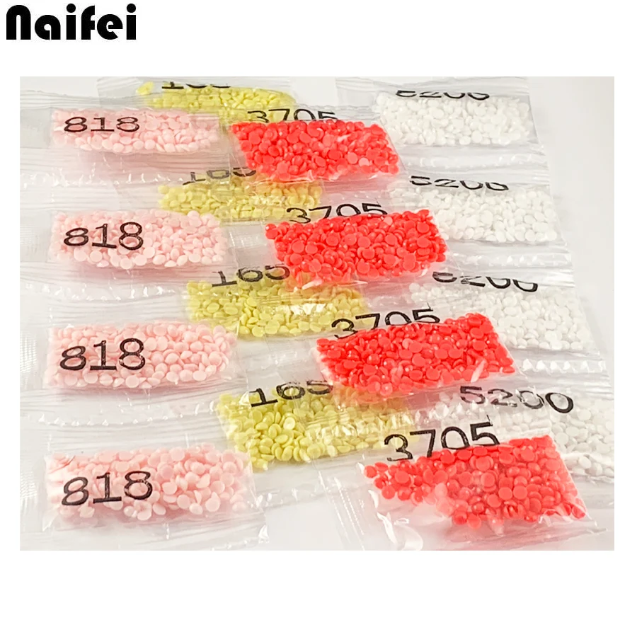 Wholesale DMC 447 Color Full Round/square Drills Resin Diamond,Diamond Painting Full Drills Beads Stone Gem Accessory Rhinestone