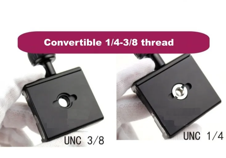 QR-50N Abrazadera Liberación Rápida 50mm – Compatible Arca Swiss, Aleación Aluminio Para Trípode BENRO