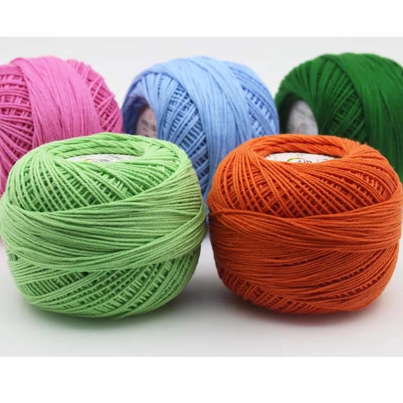 50g klasyczne koronki perła połysk Shuttle serii miękkie Rival Line Knitting taśma z przędzy szydełka Boutique nić bawełniana szerokość 1.75mm #3