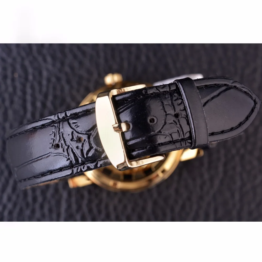 Forsining Chinese Dragon Skeleton Design Transparent Case Mechanical Male Wrist Watch Golden Watch Mens Watches Top Brand Luxury