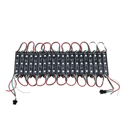 20PCS LED Module WS2811 DMX 3LED DC12V LED Garden Light SMD5050 RGB Waterproof LED Pixel Digital Module String Light black/white