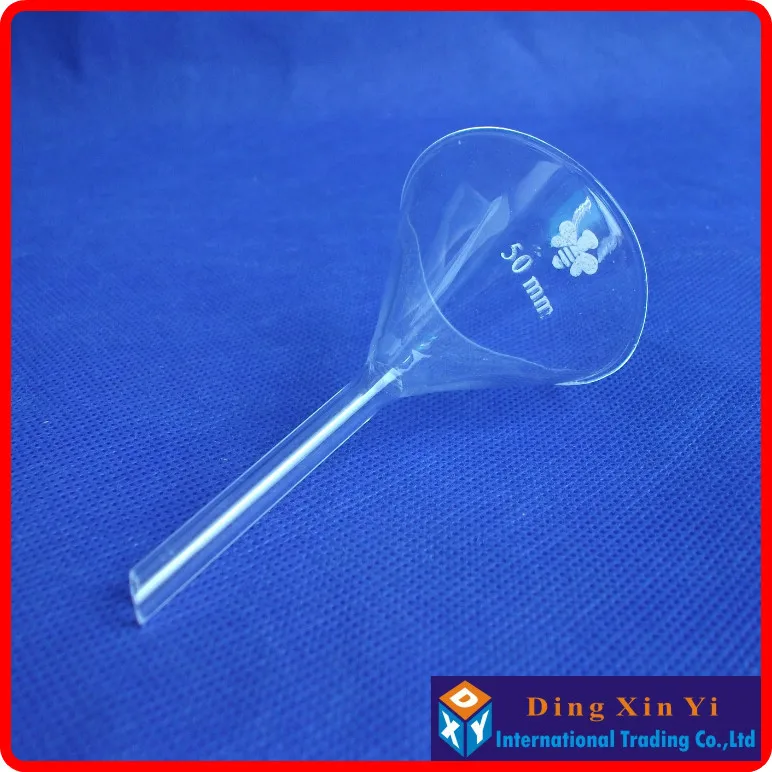 (8 pieces/lot) 50mm funnel,Laboratory glass triangle funnel,Diameter of 50 mm