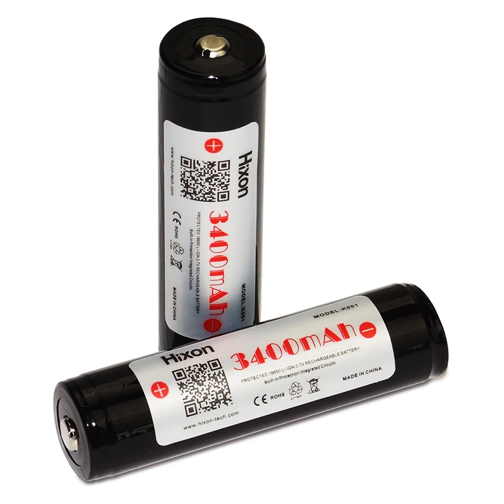 18650 3400mAh Li Ion Protected Rechargeable Battery With Original Sanyo Cell For Olight M22 M3X S20 A02 NiteCore Flashlights