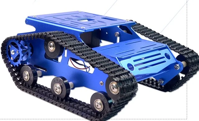 Robot Tank Car Metal Frame With DC Motor Caterpillar Crawler Chassis For DIY Robotic Model Robotics Experiment RC Toy Remote Kit