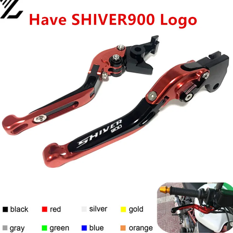 For Aprilia SHIVER 900 SHIVER900 2017 2018 Motorcycle CNC Adjustable Folding Retractable Brake Clutch Lever