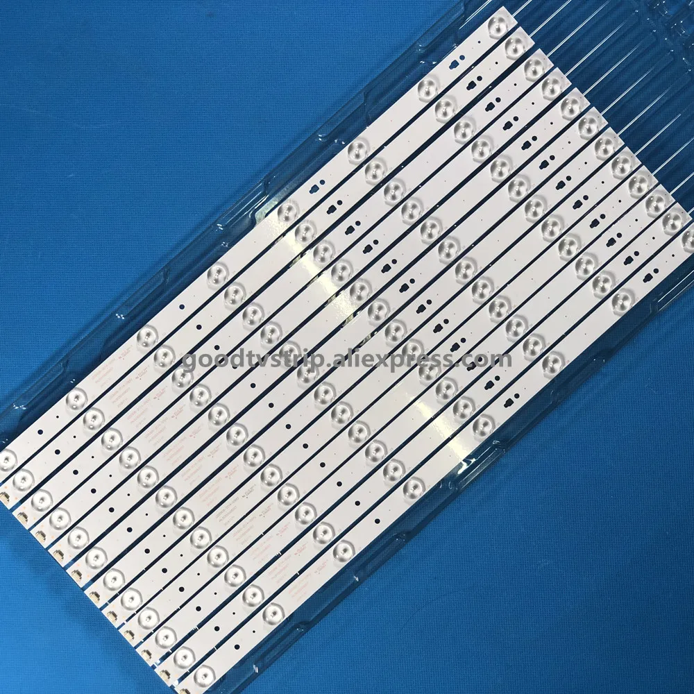 Striscia LED per 55A5 LD55U3300 LE55A910 LE55M35 LE55M600 LE55G3000 LH55U3200 LT-55A73 LT-55E73 KALED55XXXYA LED55D8-ZC14-05(A)
