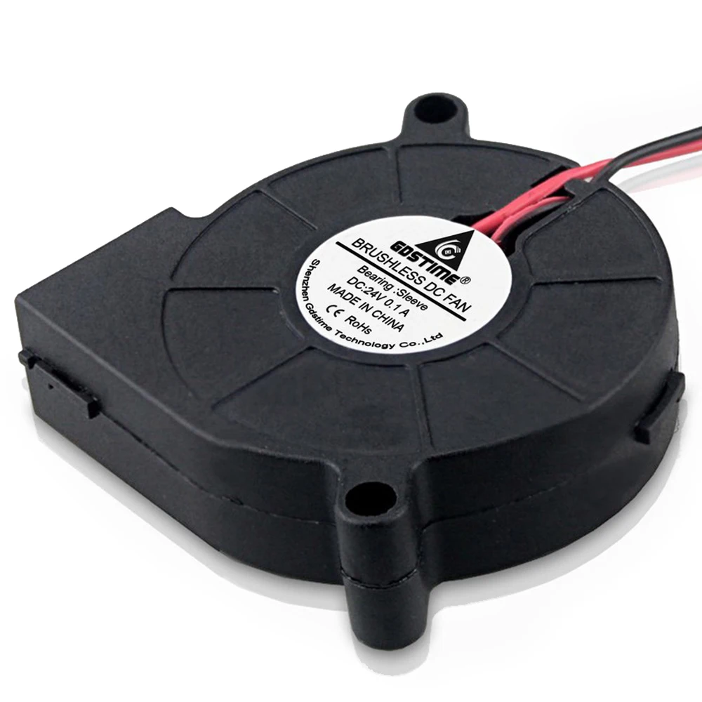 1 Gdstime 5015 Quạt DC 24 V 2 Pin 50x50x15mm Máy Tính PC Ốp Lưng làm Mát 50 MM