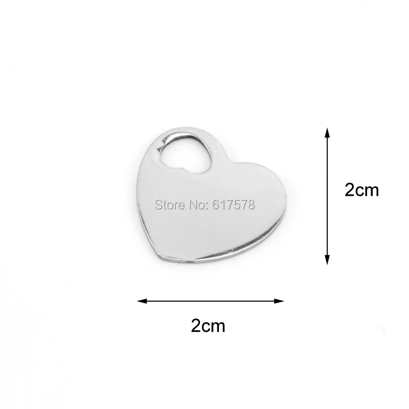 Risul 50pcs women jewelry hollow out heart pendant necklace high polished diy Pendant stainless steel Pendants wholesale price