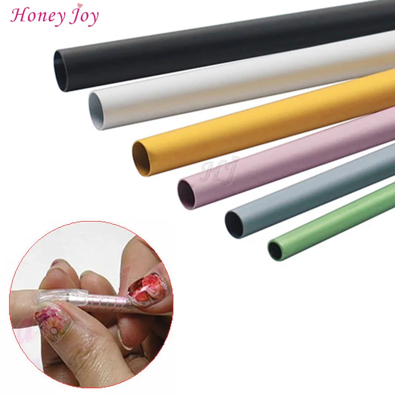 6 Pcs Nail Art Tools Set Different Size Form Curve Rod Sticks Artificial Nails Tool UV Acrylic Nail Shaping Tube Bar Stick