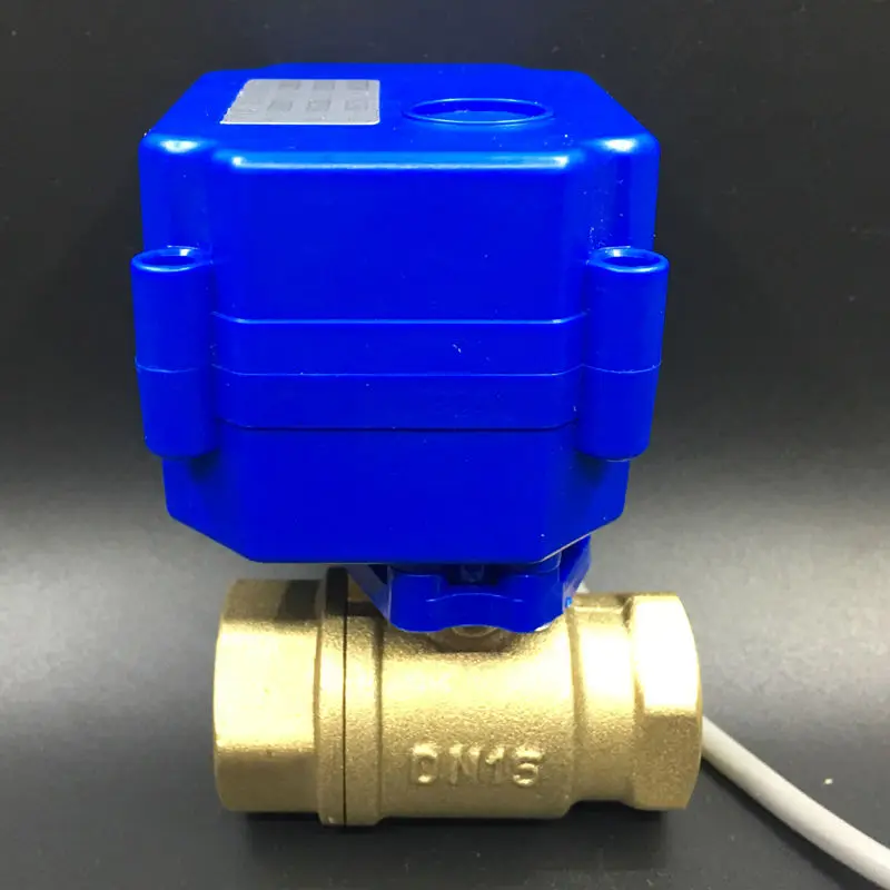 12VDC Water Electric Valve BSP 1/2'' Brass 2 Way CR02 Wiring 3 Control Wires For Water Application