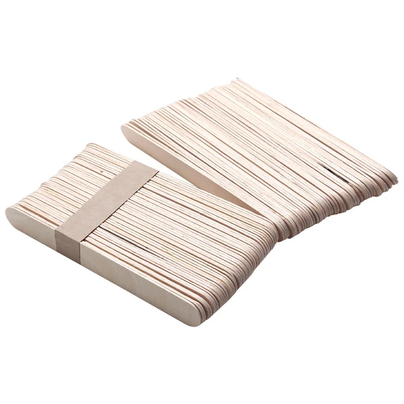 10pcs Approx Wooden Body Hair Removal Sticks Wax Waxing Disposable Sticks Beauty Toiletry Kits Wood Tongue Depressor Spatula New