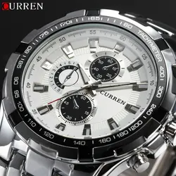 2018 New Curren Luxury Brand Watches Men Quartz Fashion Casual Male Sports Watch Full Steel Military Watches Relogio Masculino