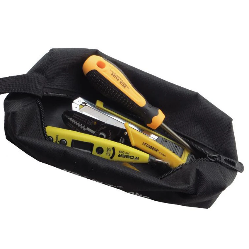 Bolsa de herramientas de almacenamiento multicolor, bolsa de utilidad, lona Oxford, impermeable, multifuncional, pequeña pieza de Metal con asa de transporte, 1 ud.