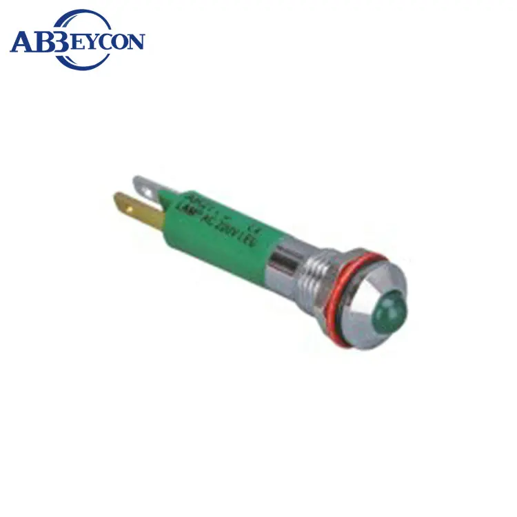 

ZS14 inclined head 8mm Dia pilot light red/green/yellow/blue 12v indicator light 220v