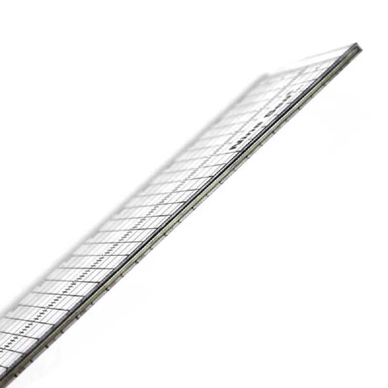 30cm Patchwork Ruler Edged By Metal; Cut-resistant Straight Ruler for patchwork 0.4cm thick #101