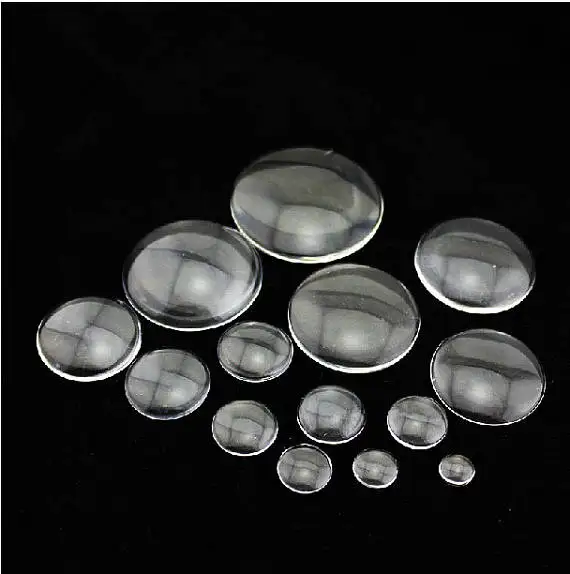 50pcs 38mm Round Clear/Transparent Glass Cabochons/Cover Cabs,Pendants Domed for Photos,Cabochons,For Base Setting Tray Bezel